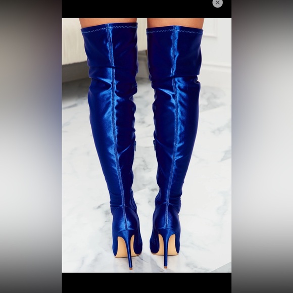 Fashion Nova Thigh High Boot Heels - Picture 4 of 4